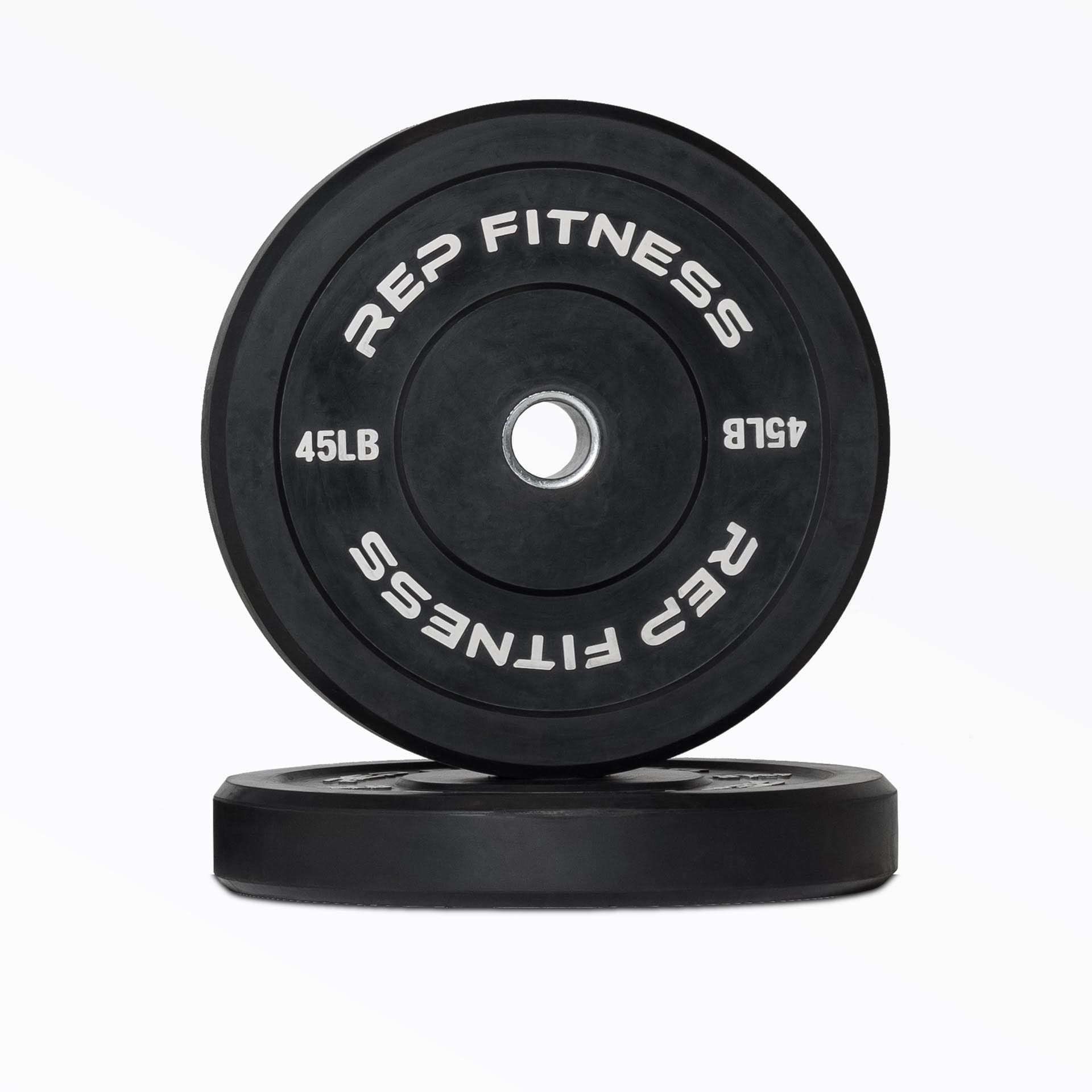 REP Fitness Black Bumper Plate Set