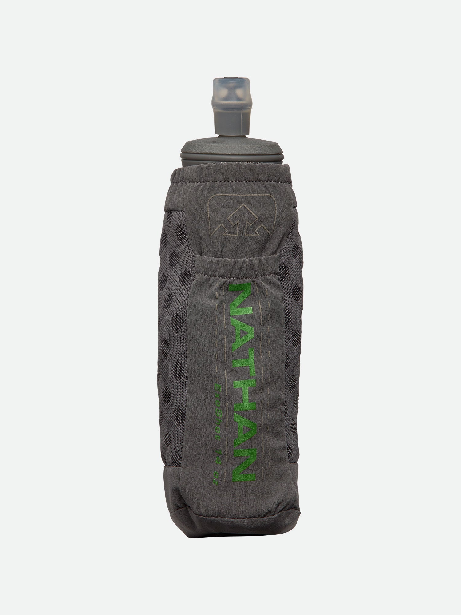 Handheld running bottle with strap